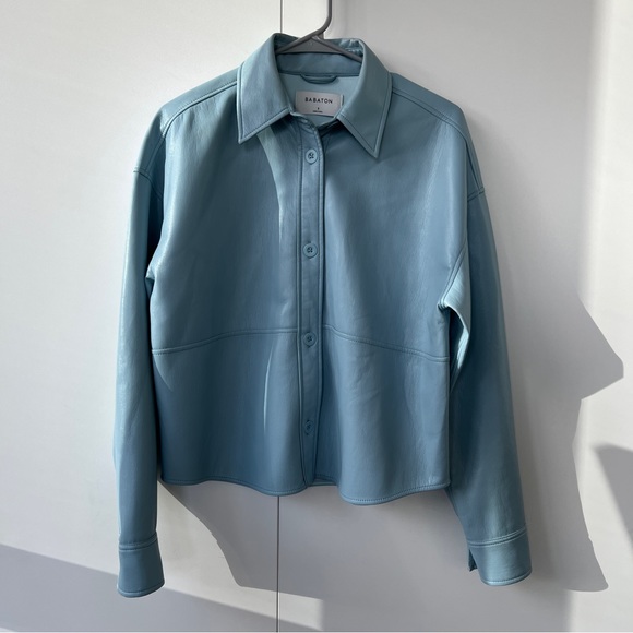 Aritzia Jackets & Blazers - (SOLD ON FB) ARITZIA BABATON Pelli Cropped Shirt Jacket